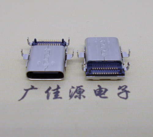 沉板usb 3.1 type-c24p母座雙排貼板L=12.8mm